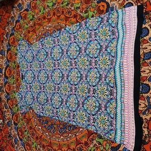 Liz Claiborne Blue and Pink Floral Shift Dress